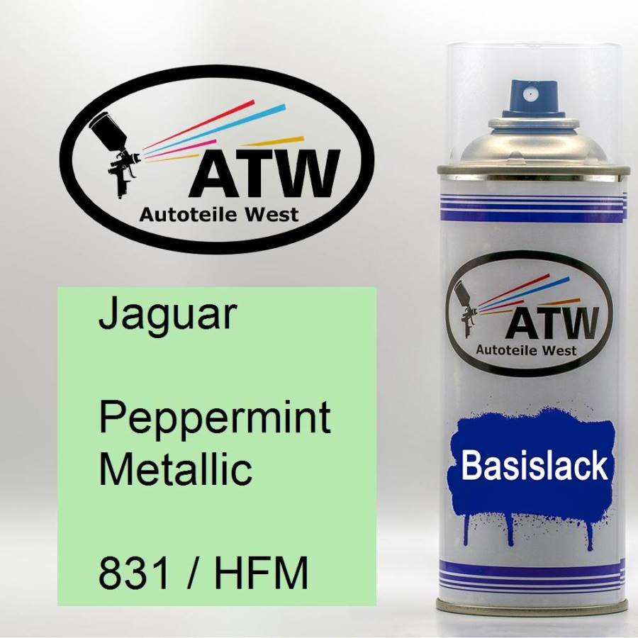Jaguar, Peppermint Metallic, 831 / HFM: 400ml Sprühdose, von ATW Autoteile West.